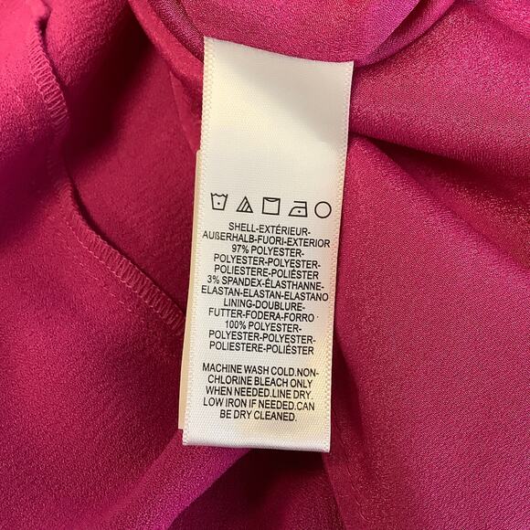 NEW! Dress the Population Size X-Small Kai Fuchsia Gown XS Prom Formal G17-10 - Picture 6 of 8